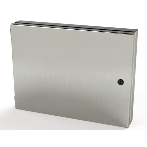 Electrical Enclosures, 12 in H, 1-1/2 in D, 16 in W, NEMA 3R, 4, 4X, 12, 13, 304 Stainless Steel